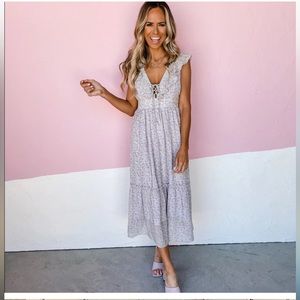 LUSH Lilac Floral Dress - Small